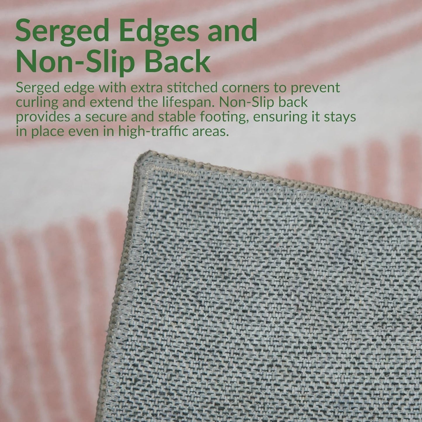 Ultra Soft Area Rug 6x9, Non Slip, Stain Resistant Living Room Rug, Washable Area Rugs for Living Room, Rugs for Bedroom, Modern Abstract Style (Pink, 6x9)