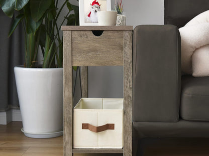 StorageWorks Storage Baskets for Shelves, Foldable Fabric Closet Storage Bins with PU Handles, Fabric Storage Bins Clothes Organizer, Ivory White, 3-Pack, Small