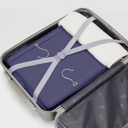 YOUDENOVA Hanging Closet Organizer, 6-Shelf Closet Hanging Storage Shelves, Purple