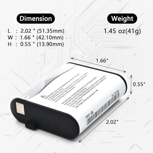 (5-Pack) 3.7V 1400mAh BL-T22 Li-ion Battery Replacement for Baofeng BF-33C, Retevis RT45 RT49 RT49P, TD-M1, Topsung, NXGKET Two-Way Radios