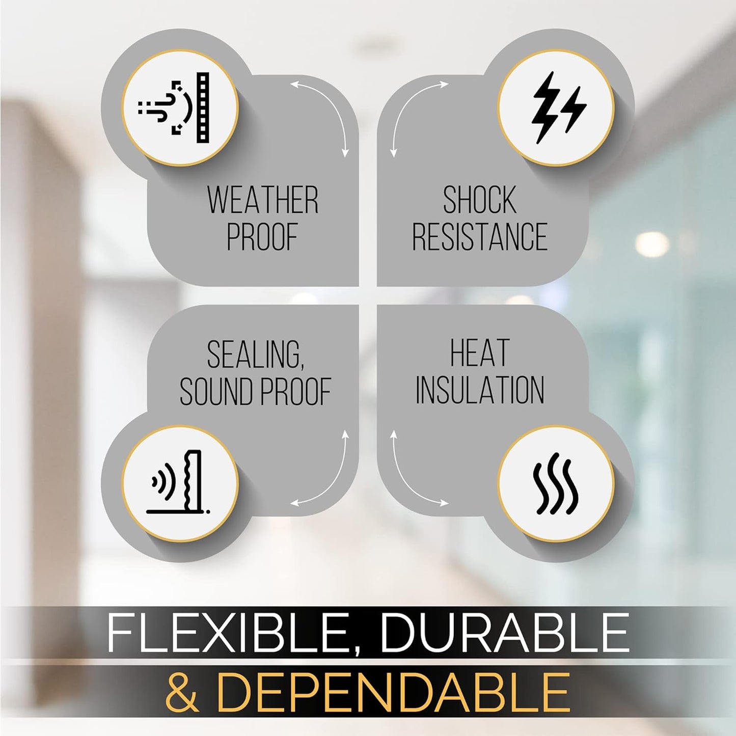 High Density Foam Weather Stripping Door Seal Strip Insulation Tape Roll for Insulating Door Frame, Window, Air Conditioner | Self Adhesive Sealing Weatherstrip (2 in x 1/8 in x 10 Ft, White)