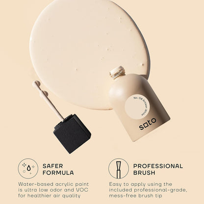 soto Off-White Paint Touch Up, Multi-Surface, Matte Finish (No. 08 Artisan White) - 1.5 Ounces/45 Milliliters of Scratch Repair for Furniture, Walls, Cabinets, Trim, Doors, Indoor/Outdoor