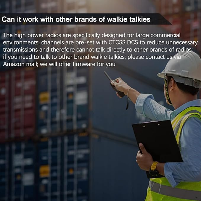 Retevis RT86 Professional 2 Way Radio Long Range,High Power Walkie Talkies for Adult with Shoulder Mic,Heavy Duty Two Way Radios Rechargeable,2600mAh,USB,Handheld Emergency Radio for Warehouse(4 Pack)