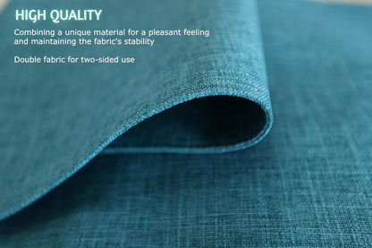 Placemat Set-Washable Place Mats for Parties, Elegant Table Mats for Kitchen Table, Set of 4 Dining Table Placemats, Heat-Resistant Cloth Placemats for Indoor and Outdoor,13x19-Teal