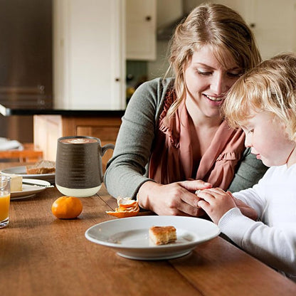 Hasense Ceramic Coffee Mug Set of 4, 15 oz Coffee Cups with Big Handles, Large Latte Mugs for Men and Women, Christmas Cups for Tea, Hot Cocoa, Latte, Cappuccino, Dishwasher Microwave Safe, Brown