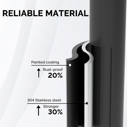 Freestanding Toilet Paper Holder Stand with Storage – Holds 4 Extra Rolls –Matte Black- Toilet Paper Holder for Bathroom – Sturdy Base, Classic Retro Style, Space-Saving Bathroom Storage