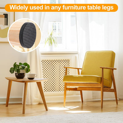 CHUNZEXI Non Slip Furniture Pads - 48 Premium Furniture Grippers Self Adhesive Rubber Furniture Feet, Anti Slide Furniture Hardwood Floor Protector for Keep Couch Stoppers (1 inch Round)