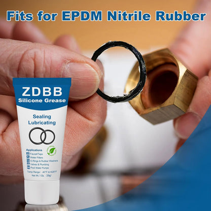 Plumbers O Rings Silicon Grease Tube for Pool Lube Pumps & Filters Rubber Seals Faucet Valve Silicone Grease Lubricant Spa O Ring Lubricant,1 oz 3-Pack