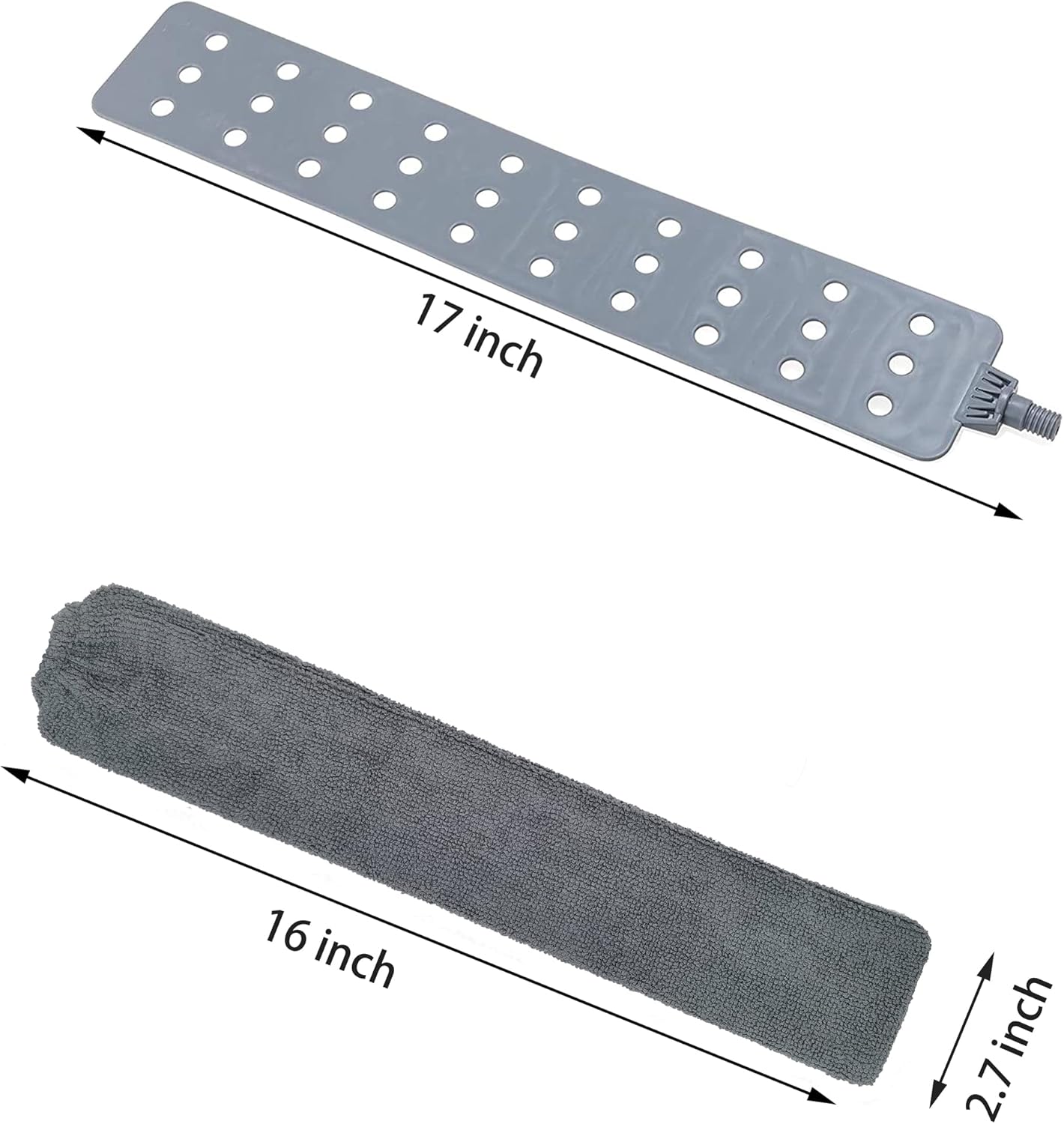 Under Appliance Duster Refills, 4 Pieces Gap Dust Cleaner ’s Replacement Sleeves. Reusable Microfiber Cloth Cover for Slim Dusting Tool Cleaning Gadgets. Grey by Jonbyi