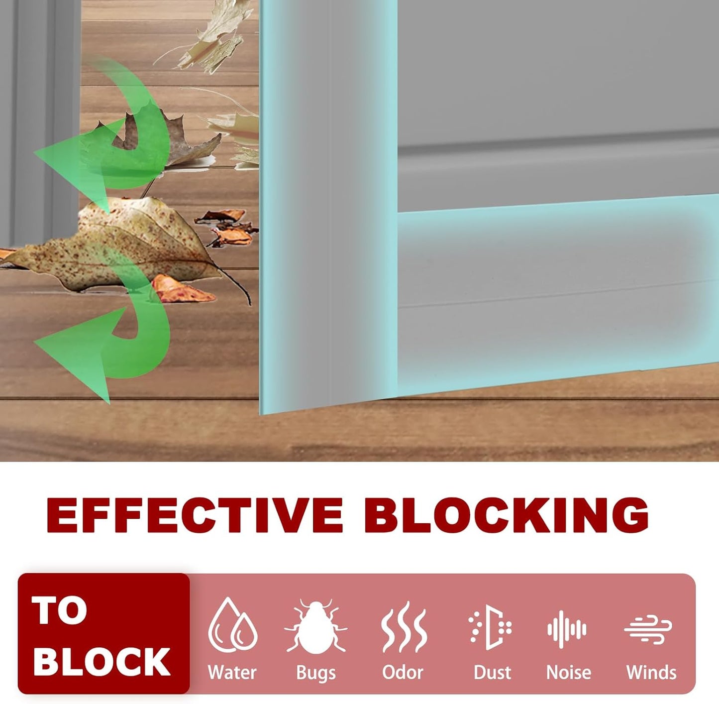 Weather Stripping Self Adhesive Door Draft Stopper Flexible Shower Door Bottom Seal Silicone Seal Strip for Sliding Glass Windows Side Gaps (Gray, 2 Inch Wide x 20 Feet Long)