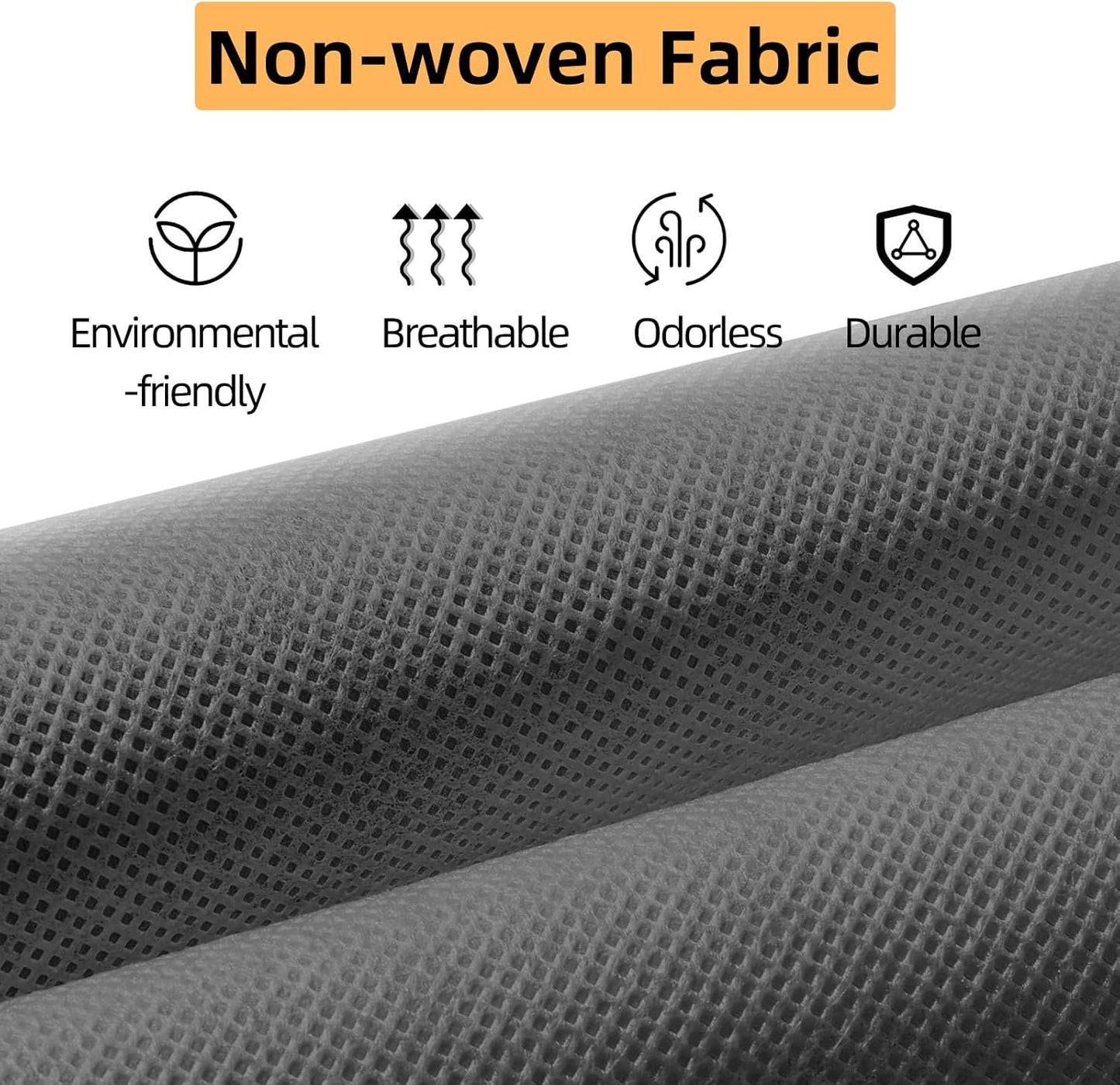 2 Packs Hanging Closet Organizer Storage, 6-Shelf Hanging Shelves for Closet, Closet Clothes Organizer and Storage with Side Pockets, Grey