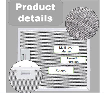 Upgraded version W10169961A (12" x 10.5"), compatible with Whirlpool range hood filters - aluminum mesh screen, suitable for kitchen ceiling exhaust fans, blocks grease, filters oven air (1piece)