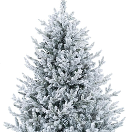 Ginebra Snow Flocked Prelit Christmas Tree 7.5ft/Snow Flocked