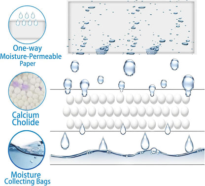 AOPANDA Moisture Absorbers Packets, 8 Pack - Eliminates Musty Odors for Fresher, Cleaner Air, Humidity Packs, Dessicant Packets, Hanging Closet Dehumidifier Bags（orange）