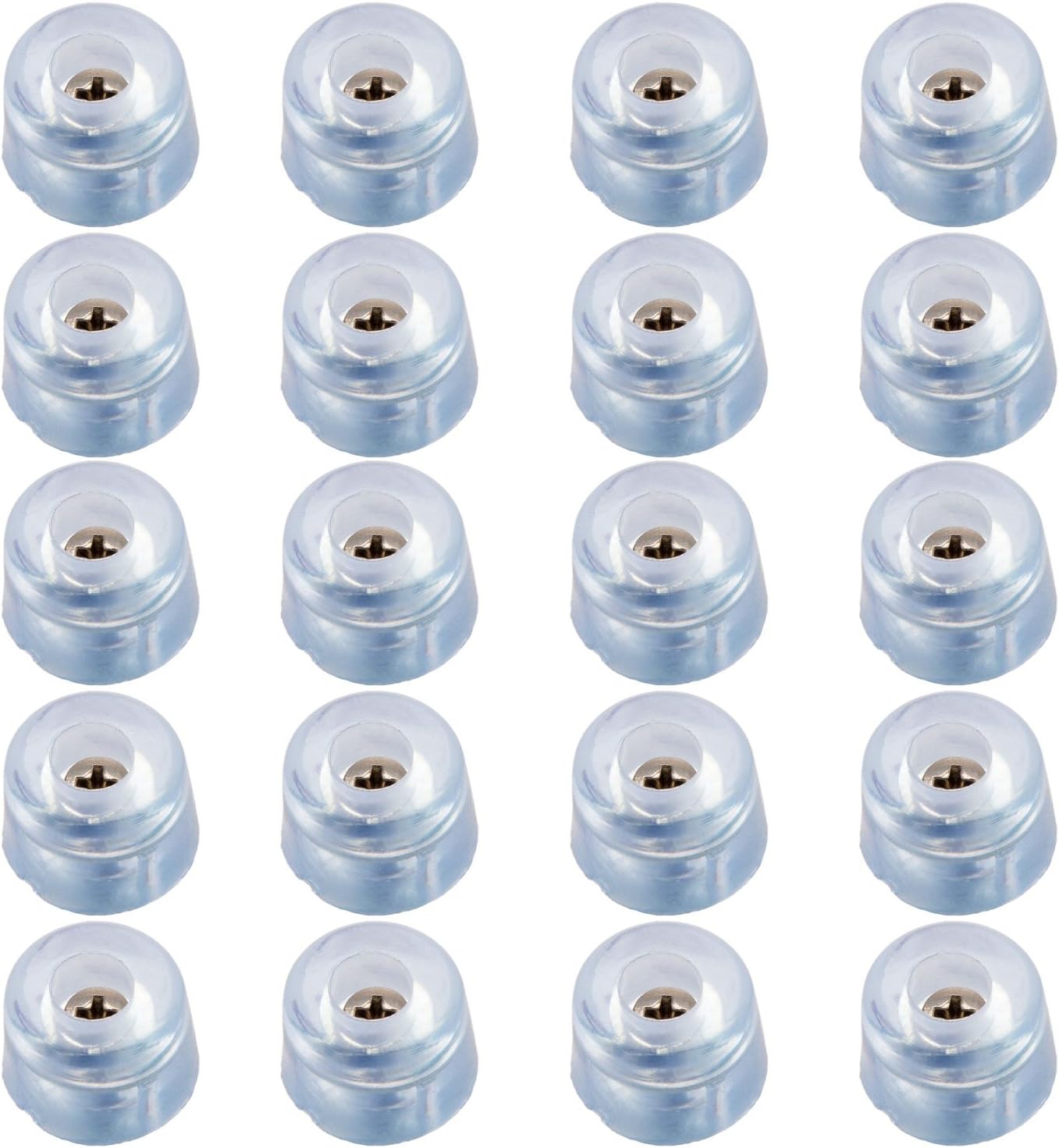 20pcs Round Furniture Pads,ULIFESTAR Wood Floor Protectors,Non Slip Furniture Leg Grippers Glides Sliders Caps Carpet Saver Surface Protection for Chair Table Desk Dresser Cabinet Sofa Feet