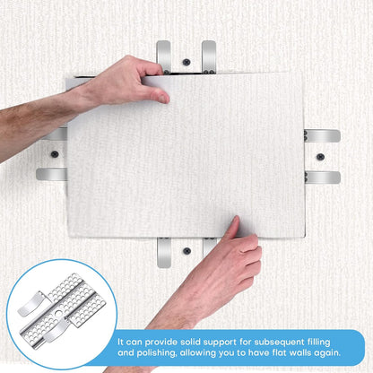 Drywall Repair Clips, 8 Pack Stainless Steel Wall Patch Kit with 16 Screws for 1/2 Inch Sheetrock, Professional Drywall Hole Repair Solution for DIY Home Repair