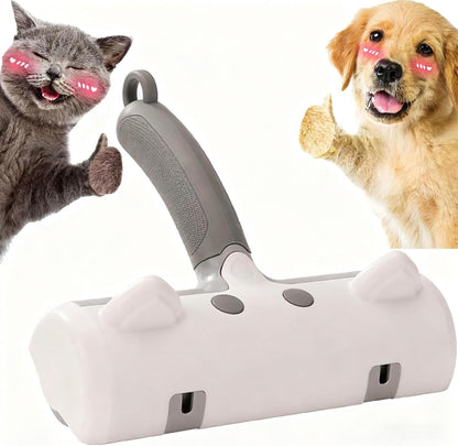 Chom Chom Roller Pet Hair Remover,Ergonomics Handle,Self-Cleaning Base Fabric Shaver,Reusable Lint Rollers for Pet Dog Cat Hair Furniture, Couch, Carpet, Clothing and Bedding