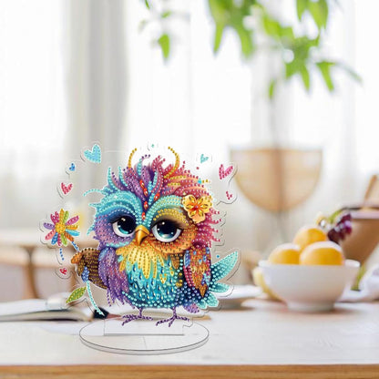 Diamond Art Kit for Adult, 5D Diamond Art Painting, Double Sided Decorative Special-Shaped Rhinestone Desktop Ornaments, DIY Acrylic Ornaments (Parrot)