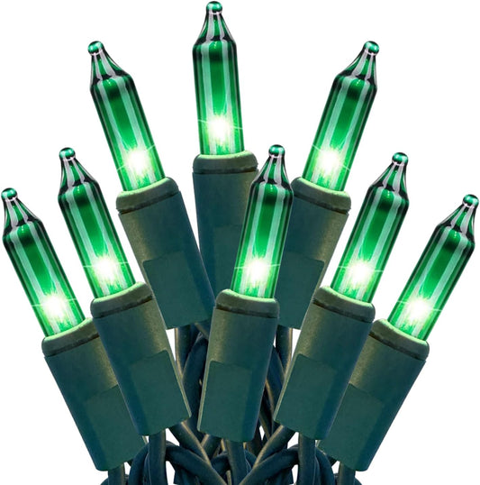HISHINY Green String Lights 100 Count Mini St Patricks Decorations Lights with Green Wire for Outdoor Christmas Decorations Indoor Decor,UL Certified (21feet)