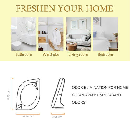 Air Freshener for Home, 4 Pack, Vanilla, Odor Eliminator for Small Area Closets Bathroom Pets Strong Odor, Up to 120 Days