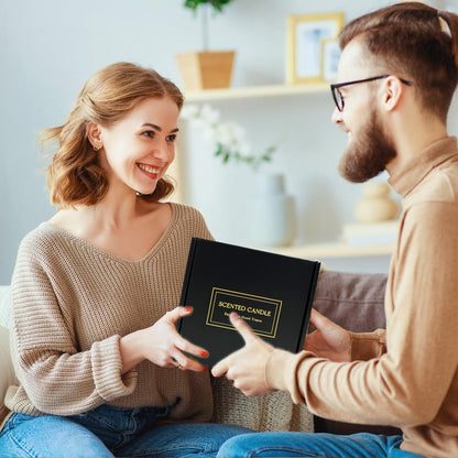 Scented Candles Gift Set for Women – Soy Wax Small Candle Set with Lavender, Rose, Coconut & Strawberry – Birthday Gifts for Women, Relaxing Aromatherapy Candles, Home Décor & Holiday Gift Set