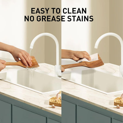 Wooden Spoons for Cooking,Wooden Cooking Utensil Set,10-Piece Wooden Kitchen Utensil Set with Wooden Spoons(A10)