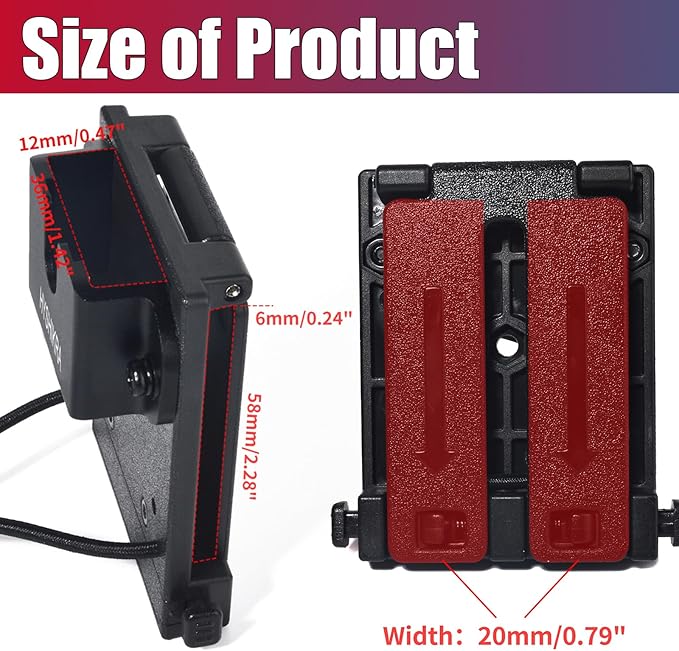 Universal Belt Clip & MOLLE Radio Holster - Tactical Mount Holder for BaoFeng Motorola Midland Kenwood Walkie-Talkies w/Back Clip - Secure Fit for Duty Belts, MOLLE Packs