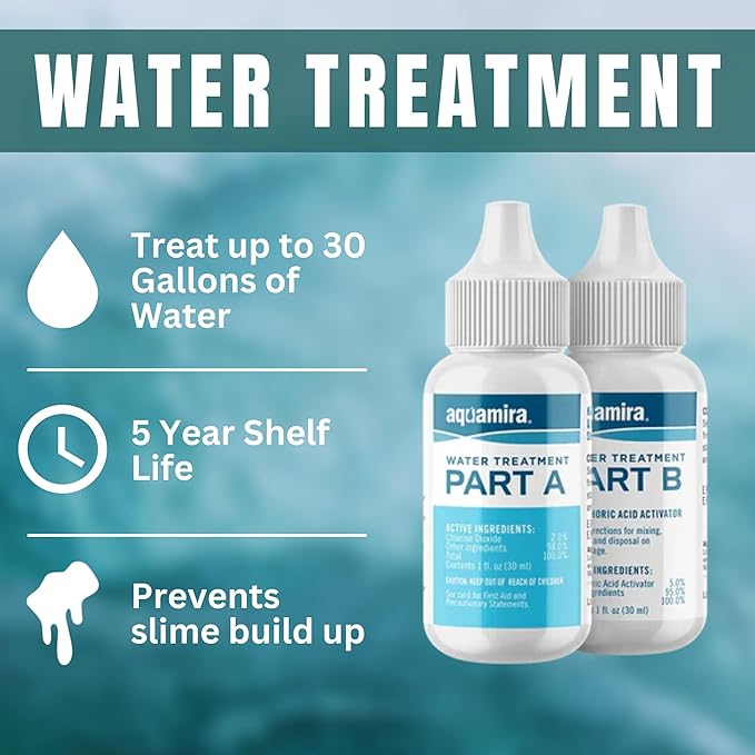 5-Gallon Stackable Water Tanks for Long-Term Emergency Storage | Complete Water Storage Kit for Survival with Lids, Spigot, Water Treatment, Hose & Faucet Attachment (2 Tanks (10 Gallons))