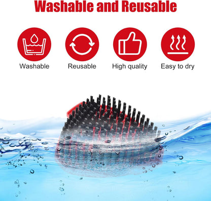 Mop Handle for Ocedar, Scrub Brush and Spin Mop Base Compatible with O Cedar EasyWring 1 Tank Spin Mop,4-Section Spin Mop Handles and Base for EasyWring Spin Mop