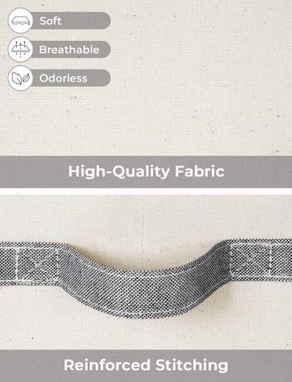 StorageWorks Storage Baskets for Shelves, Foldable Fabric Closet Storage Bins with Handles, Fabric Storage Bins Clothes Organizer, Beige and Gray, 3-Pack, Large