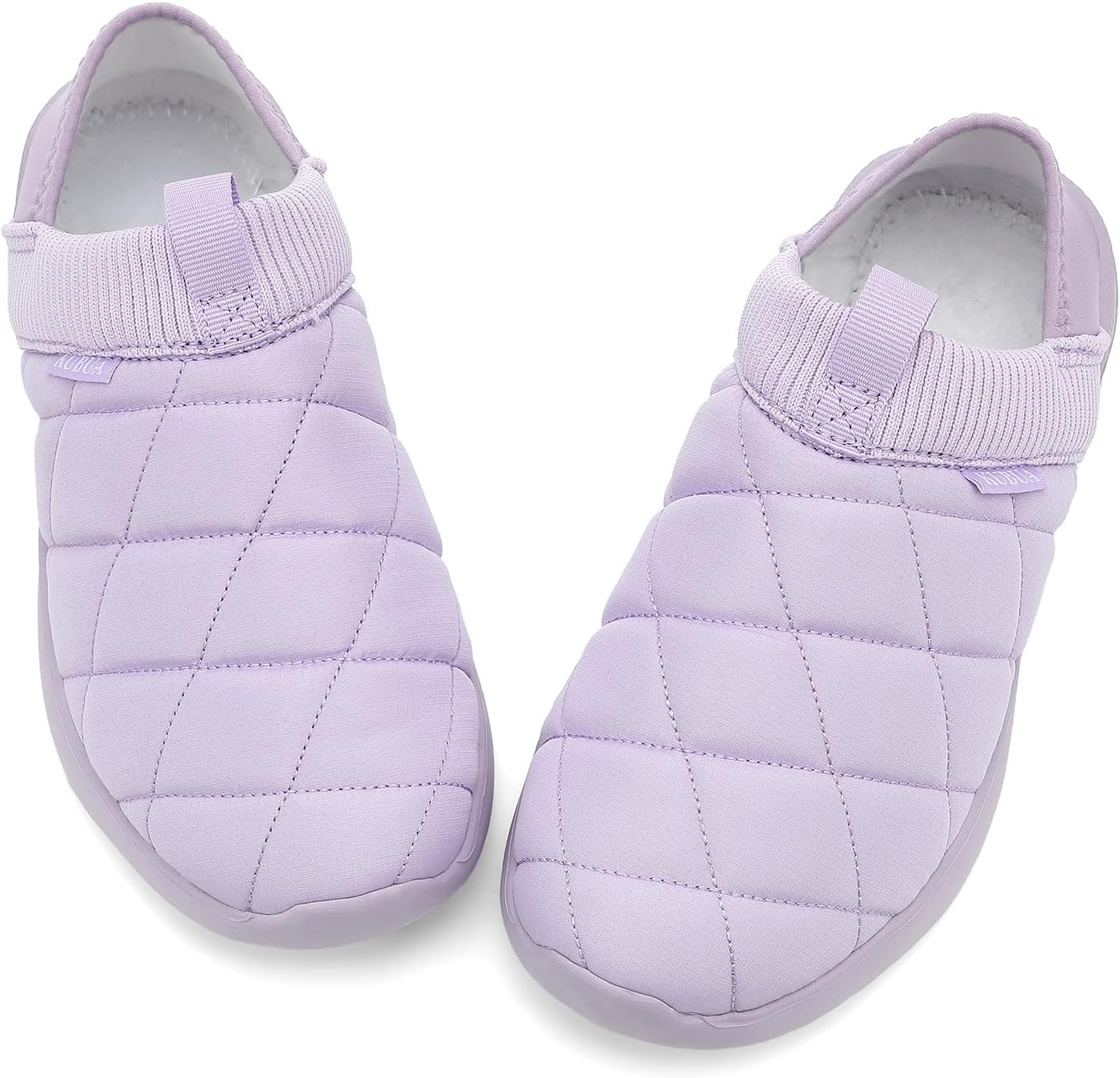 KUBUA Slippers for Men and Womens Indoor House Shoes Plush Slip on Outdoor Garden Loafers