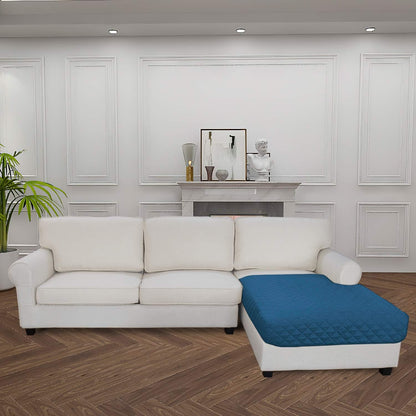 Easy-Going Sectional Couch Covers for Dogs L Shape Sofa Cover Reversible Sofa Slipcover Chaise Lounge Cover Furniture Protector Cover for Pets Dog Cat (42 x 52 inches, Peacock Blue/Peacock Blue)