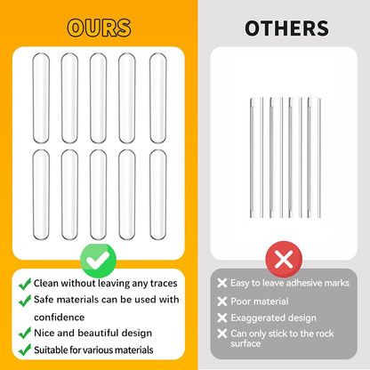 10pcs,Wall Bumpers,Door Stoppers,Furniture Bumper,Silencing pad,Anti collision pad,Using for Refrigerator door,Entrance doors,Cabinet doors,Toilet covers,Table corners(M, 6.3*1cm(2.48*0.39in)