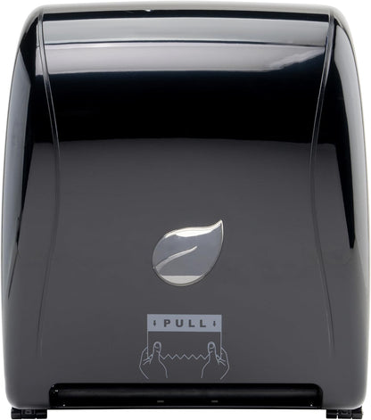 Winco TDAC-8K Commercial Wall Mount Paper Towel Dispenser, Auto-Cut 9" Sheets, Black