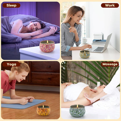 Scented Candle Set, 12 Pack Candles Gift for Home Scented, Aromatherapy Candle Gift, 2.5 oz Long Lasting Soy Candles for Men, Women, Friends Birthday, Mother's Day, Valentine Bath SPA