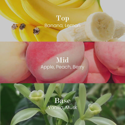 M&SENSE Natural Soy Candle| Fruit Nectar | 5.3 oz | Minimalist Scented Candle for Relaxation, Gifting, Home Décor | for Bedroom, Office, Party Small