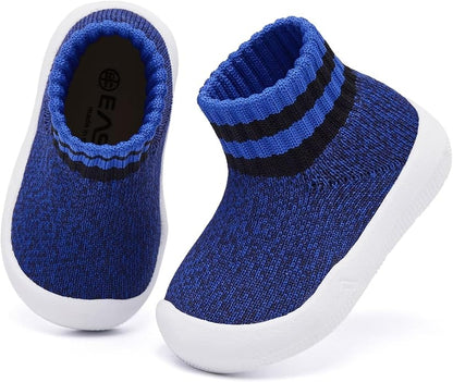 Eashi Baby Boy Girl Non-Skid Indoor Infant Walking Shoes Breathable Warm Elastic Sock Shoes with Memory Sole Protect Toes Outdoor Sneakers
