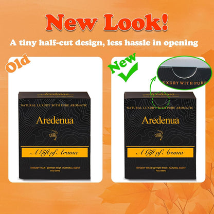 Fall Candle - Autumn Leaves Candle | Autumn Scented Candles for Home, 7oz Autumn Soy Candles for Home Scented, 50 Hours Burn Time, Season Celebration/Halloween/Thanksgiving Fall Gifts for Women Men