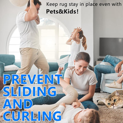 24 PCS Carpet Tape,Carpet Edge Anti - Curling Fixer, Non-Slip Carpet Pad Suitable for Tiles and Hardwood Floors (24PCS L Shape)