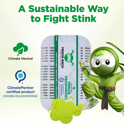 XL Pack of Refrigerator Deodorizer Odor Eliminator – Better than Baking Soda - Refrigerator and Fridge Smell Eliminator – Freezer Deodorizer Odor Eliminator for Refrigerators, Coolers, and Lunch Boxes