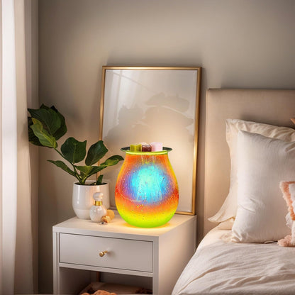 Dicimi Wax melt Heater, Electric Fuel Heater, Glass Wax Heater - for Home, Kitchen, Living Room, Bedroom, SPA (Water Drop)