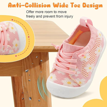 JIASUQI Baby Shoes for Toddler Boys Girls Sneakers Slip on Walking Shoes for Babies