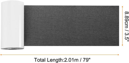 Repair Patches Repair Tape Self-Adhesive DIY Repair Patch Linen Gear Patch for Sofa, Furniture, Chair, Clothing,Tents,3.5x79 Inch,Deep Grey