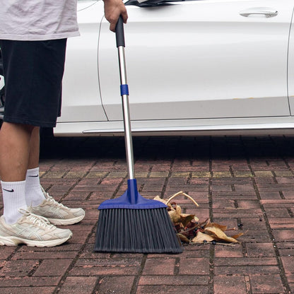 Kefanta 6 Pack Heavy Duty Broom Indoor/Outdoor Commercial Brooms Angle Broom 53 inches for Courtyard Garage Restaurant Lobby Patio Shop Home Kitchen Office Floor