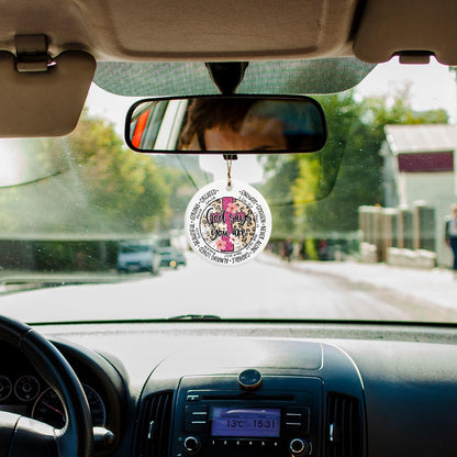 Christian Ornaments, God Says You are Scripture Floral Ceramic Ornament Keepsake Decorations, Inspirational Christian Gifts for Women Teen Girls