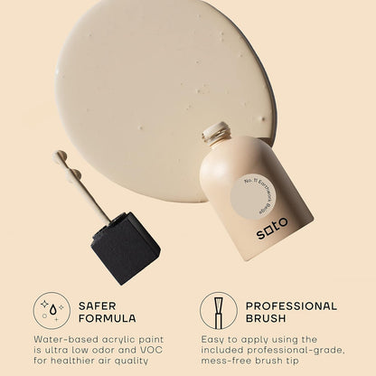 soto Beige Paint Touch Up, Multi-Surface, Matte Finish (No. 11 Earthwork Beige) - 1.5 Ounces/45 Milliliters of Scratch Repair for Furniture, Walls, Cabinets, Trim, Doors, Indoor/Outdoor