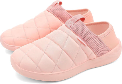 KUBUA Slippers for Men and Womens Indoor House Shoes Plush Slip on Outdoor Garden Loafers