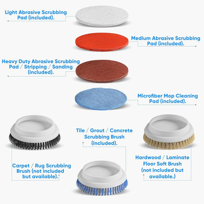 Prolux Core 13 inch Electric Floor Buffer Scrubber and Polisher Machine - All Floor Surfaces