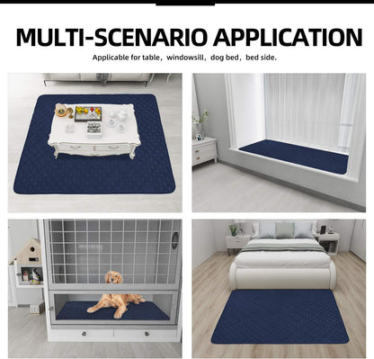 Easy-Going Sectional Couch Covers for Dogs L Shape Sofa Cover Reversible Sofa Slipcover Chaise Lounge Cover Furniture Protector Cover for Pets Dog Cat (42 x 52 inches, Navy/Navy)