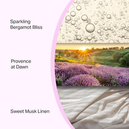 Lavender Candle 19oz Volcano Jar with Wooden Wick Upto 75 Hours Burn Time in a Large 4" x 5" Solid Purple Glass Jar in a Luxury Gold Foil Gift Box